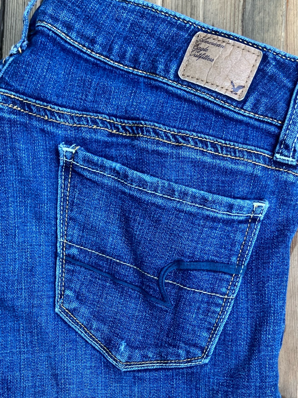American Eagle Outfitters Women's Stretch Blue Jeans 31x34 Long
